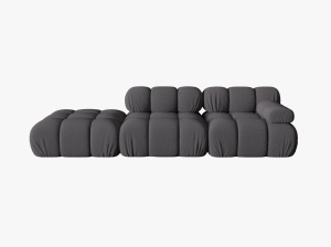 CANAPEA MODULARA BELLIS, STANGA, 3 LOCURI, 282 CM, DIVERSE CULORI SI MATERIALE, DESIGN DEOSEBIT - Img 3