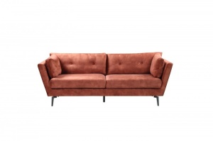 CANAPEA SUPERBA CONFORTABILA 220CM, COD 40081, DIN LEMN SI CATIFEA MARO - Img 3