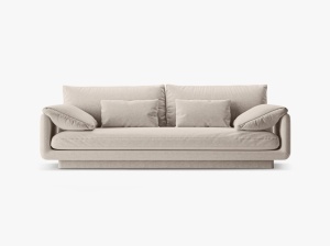 CANAPEA TORINO, 3 LOCURI, 220 CM, DIVERSE CULORI SI MATERIALE, DESIGN DEOSEBIT - Img 9