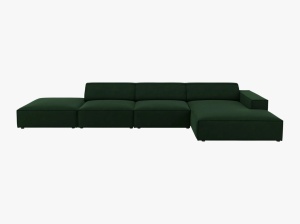 COLTAR JODIE, DREAPTA, 5 LOCURI, 341 CM, DIVERSE CULORI SI MATERIALE, DESIGN DEOSEBIT - Img 13