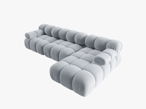 COLTAR MODULAR BELLIS, DREAPTA, 3 LOCURI, 282 CM, DIVERSE CULORI SI MATERIALE, DESIGN DEOSEBIT - Img 17