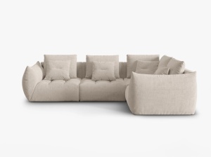 COLTAR MODULAR BLOOM DREAPTA, 4 LOCURI, 316 CM, DIVERSE CULORI SI MATERIALE, DESIGN DEOSEBIT - Img 12
