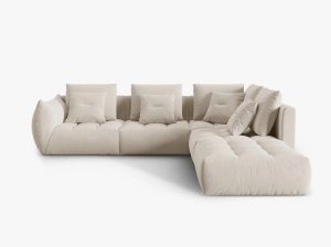 COLTAR MODULAR BLOOM DREAPTA, 4 LOCURI, 316 CM, DIVERSE CULORI SI MATERIALE, DESIGN DEOSEBIT - Img 6