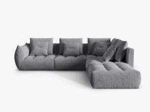 COLTAR MODULAR BLOOM DREAPTA, 4 LOCURI, 316 CM, DIVERSE CULORI SI MATERIALE, DESIGN DEOSEBIT - Img 11