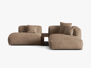 COLTAR MODULAR MARTINA DREAPTA, 2 LOCURI, 285 CM, DIVERSE CULORI SI MATERIALE, DESIGN DEOSEBIT - Img 10