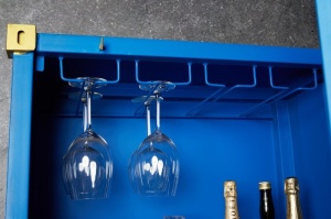 DULAP BAR CONTAINER, 180CM, LEMN SI METAL, MODEL DEOSEBIT, ARTIM GROUP COLLECTION - Img 3