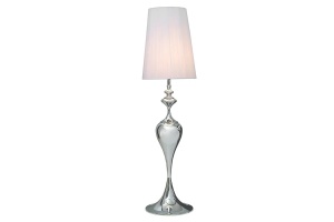 LAMPADAR DEOSEBIT, LUCIE, ALB/ARGINTIU 160CM DIN METAL SI NAILON - Img 1
