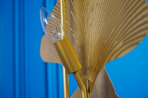 LAMPADAR, GINKGO 160CM, STRUCTURA DE METAL SI ABAJUR, COD 42690, STIL MODERN - Img 3