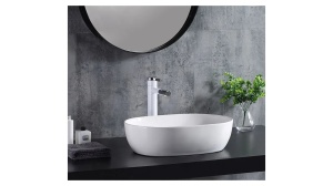 LAVOAR REA AMELIA, ALB, 48 CM, DIN CERAMICA, CALITATE SUPERIOARA - Img 7