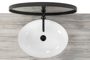 LAVOAR REA CAROLA, SLIM, 51,5 CM, ALB, DIN CERAMICA, CALITATE SUPERIOARA - Img 3