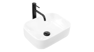 LAVOAR REA DEMI MINI, ALB, 40,5 CM, DIN CERAMICA, CALITATE SUPERIOARA - Img 5