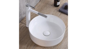 LAVOAR REA ELMA, ALB, 45 CM, DIN CERAMICA, CALITATE SUPERIOARA - Img 6