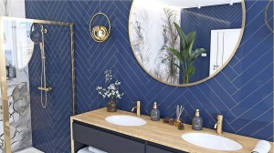 LAVOAR REA INCASTRAT NEL, 47,5 CM, ALB, DIN CERAMICA, CALITATE SUPERIOARA - Img 3