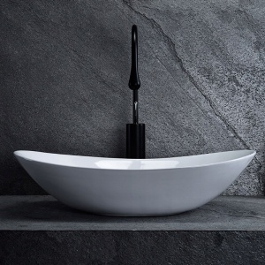 LAVOAR REA ROYAL, 61,5 CM, ALB, DIN CERAMICA, CALITATE SUPERIOARA - Img 3