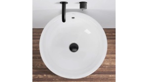 LAVOAR REA STATIV ESTERA, 85 CM, ALB, DIN CERAMICA, CALITATE SUPERIOARA - Img 4