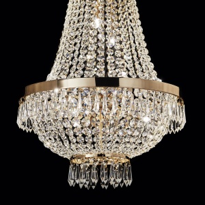 LUSTRA CAESAR SP6, AURIU, DIN CRISTAL, STIL CLASIC - Img 2