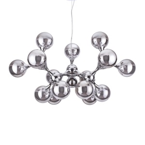 LUSTRA NODI SP15, CROM, DIN STICLA, STIL MODERN - Img 1