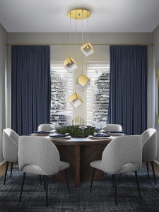 LUSTRA/PLAFONIERA PRISCILA, 50 CM, AURIU/TRANSPARENT, DIN METAL, OTEL SI STICLA, STIL MODERN - Img 1