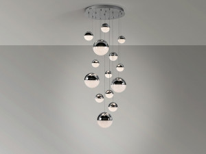 LUSTRA SPHERE 793269B , CU POSIBILITATE DE CONECTARE LA BLUETOOTH, DIN METAL SI POLICARBONAT, STIL MODERN SCHULLER - Img 4