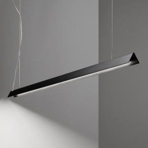 LUSTRA V-LINE SP, NEGRU, DIN ALUMINIU SI SILICON, STIL MODERN - Img 2