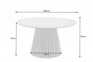 MASA DE SUFRAGERIE ROTUNDA, 140CM, STEJAR, MDF SI FURNIR, ARTIM GROUP SELECTION - Img 3