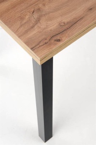 MASA DINING COBALT, STEJAR WOTAN/NEGRU, 120 CM, BLAT DIN PAL MELAMINAT, STIL VINTAGE - Img 6
