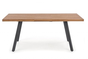 MASA DINING EXTENSIBILA BERLIN, NUC/NEGRU, 160/220 CM, BLAT DIN MDF SI PICIOARE DIN METAL, STIL VINTAGE - Img 6