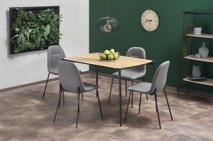 MASA DINING TORISTO STEJAR AURIU/NEGRU STIL MODERN HALMAR - Img 1