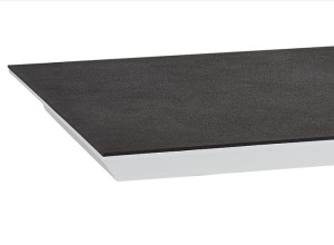 MASA EXTENSIBILA ALARAS II, NEGRU/ALB/CROM, 120/180 CM, DIN STICLA SECURIZATA, MDF SI METAL, STIL MODERN - Img 2