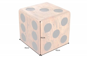 MASUTA DE CAFEA/NOPTIERA 40CM, CUBE, LEMN MASIV, DESIGN MODERN, COD 41811 - Img 5