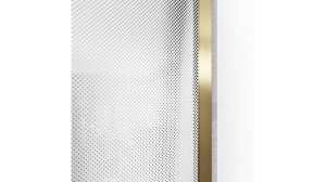 PARAVAN DE DUS REA AERO OMBRE, 110CM, AURIU PERIAT/ALB, DIN STICLA, CALITATE SUPERIOARA - Img 3