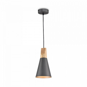 PENDUL BICONES P359-PL-140-C , DIN METAL SI LEMN, STIL MODERN, MAYTONI - Img 1