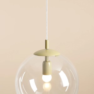 PENDUL GLOBE, 200 CM, FISTIC, DIN STICLA SI METAL, STIL MODERN - Img 3