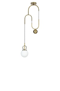 PENDUL LIFT, ALAMA, DIN METAL SI STICLA, STIL MODERN - Img 3