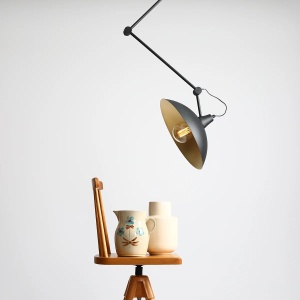 PENDUL MELOS, 95 CM, NEGRU/AURIU, DIN METAL, STIL MODERN - Img 4
