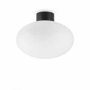 PLAFONIERA DE EXTERIOR CLIO MPL1, NEGRU, DESIGN MODERN, IDEAL LUX - Img 1