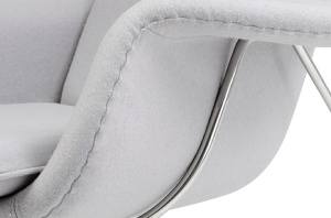 SCAUN COZY GRI CU SUPORT PENTRU PICIOARE STIL MODERN B2 - Img 5