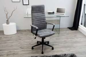 SCAUN DE BIROU GRI, LAZIO HIGH, DESIGN VINTAGE, ARTIM GROUP SELECTION - Img 2
