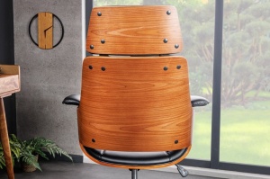 SCAUN DE BIROU, MANHATTAN, SAMPANIE, PIELE ECO SI LEMN NUC, DESIGN MODERN, ARTIM GROUP SELECTION - Img 5