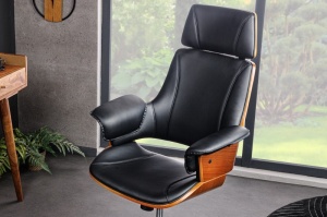 SCAUN DE BIROU, MANHATTAN, SAMPANIE, PIELE ECO SI LEMN NUC, DESIGN MODERN, ARTIM GROUP SELECTION - Img 7