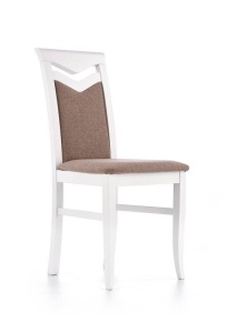 SCAUN DINING CITRONE, BEJ INARI 23/ALB, TAPITERIE DIN STOFA SI PICIOARE DIN LEMN MASIV DE FAG, STIL MODERN - Img 3