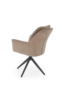 SCAUN DINING PIVOTANT K591, MARO/NEGRU, TAPITERIE DIN STOFA SI PICIOARE DIN METAL, STIL MODERN - Img 2