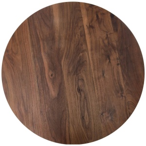 SET 2 MASUTE DE CAFEA JAVA, NUC/NEGRU, DIN MDF FURNIRUIT SI METAL, STIL MODERN, HALMAR - Img 2