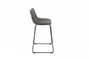 SET 2 SCAUNE DE BAR GRI VINTAGE, DJANGO 38110, DESIGN VINTAGE - Img 3