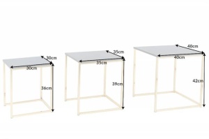 SET 3 MASUTE, ELEMENTS, COD 42476, DIN METAL SI FURNIR, STIL MODERN - Img 7