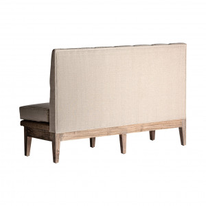 SOFA DE BAR RETZ REF. 28972, DIN LEMN MASIV DE TEC SI BUMBAC, STIL MODERN, VIC - Img 3
