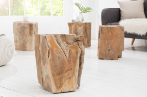 TABURET/MASUTA DE CAFEA WOOD 21292 - DESIGN RUSTIC - Img 3