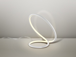 VEIOZA INFINITO, 32 CM, ALB MAT/OPAL, DIN METAL, ALUMINIU SI SILICON, STIL MODERN - Img 3