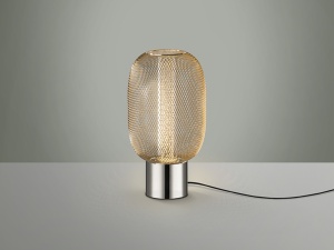 VEIOZA MICRON, 24 CM, CROM/AURIU/TRANSPARENT, DIN METAL SI ACRIL, STIL MODERN - Img 2