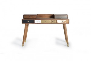 BIROU TAIO 1270, MULTICOLOR, DIN LEMN MASIV DE MANGO, STIL INDUSTRIAL G&C - Img 3